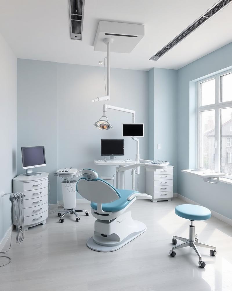 Gabinete dental luminoso con tecnología avanzada